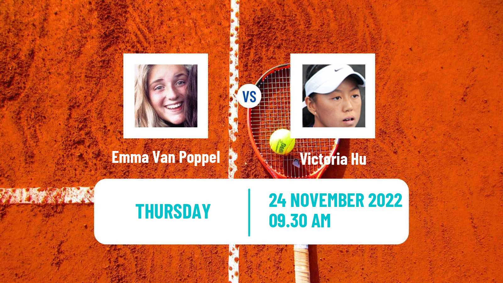 Tennis ITF Tournaments Emma Van Poppel - Victoria Hu