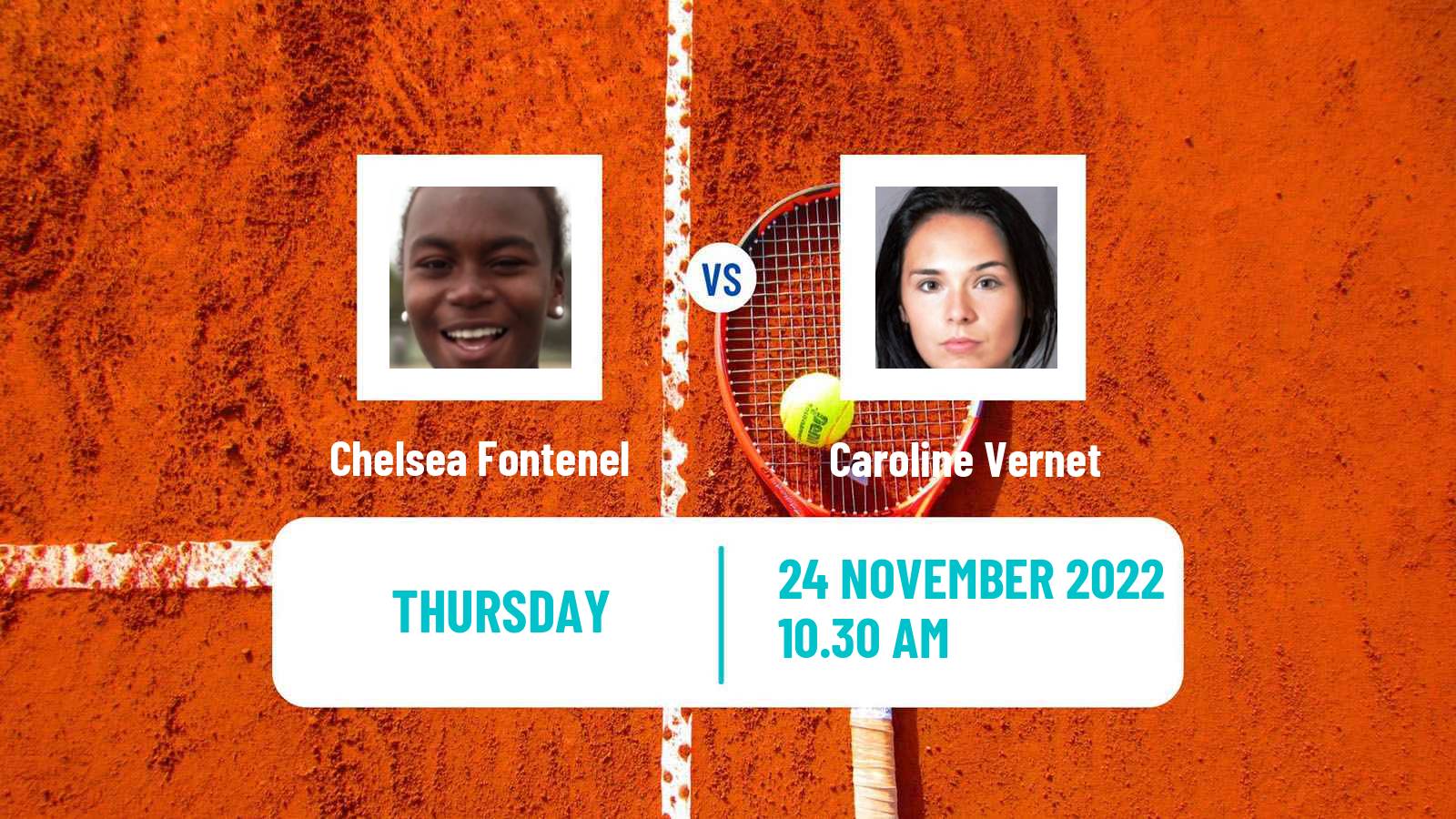 Tennis ITF Tournaments Chelsea Fontenel - Caroline Vernet