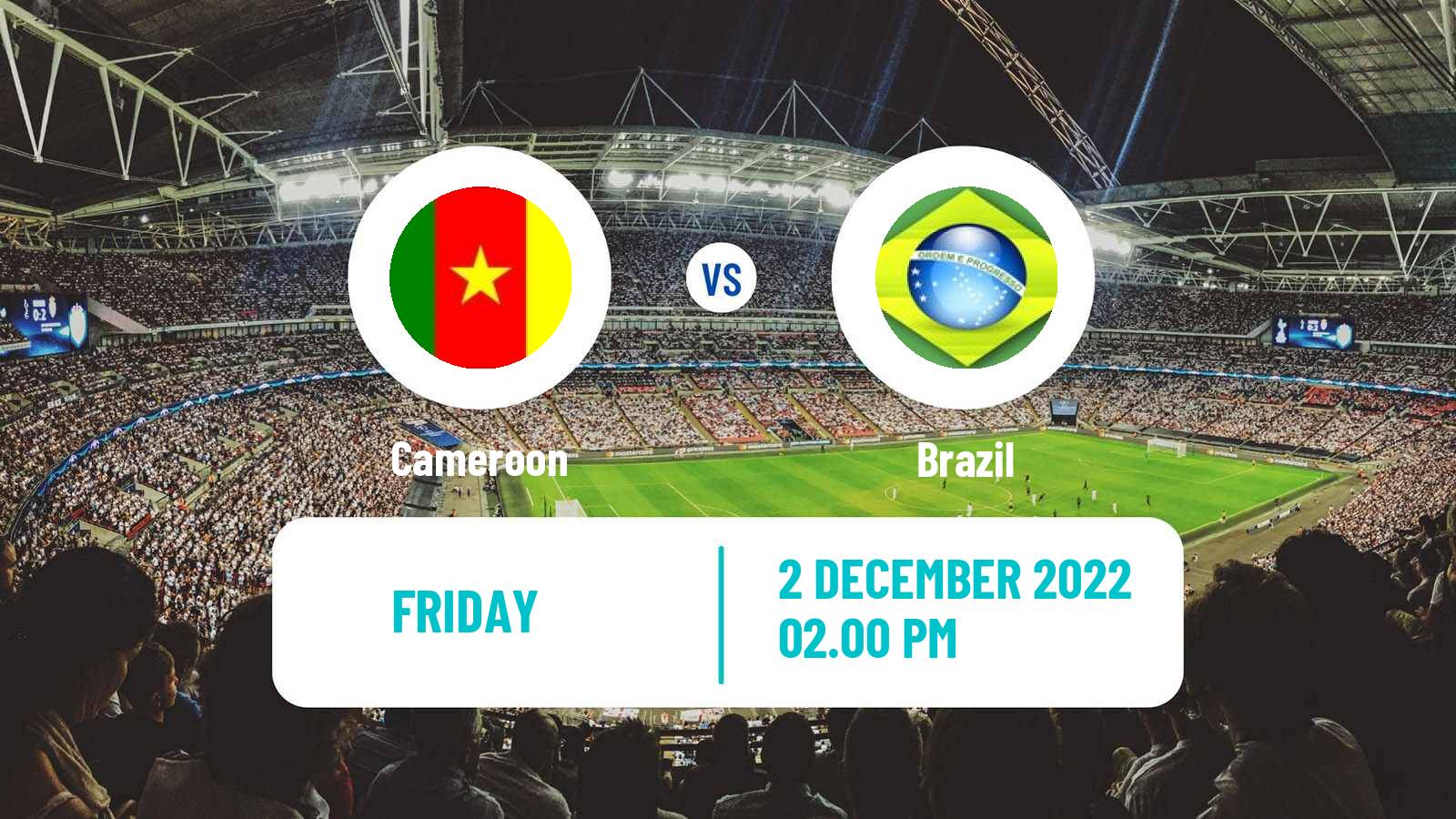 Soccer FIFA World Cup Cameroon - Brazil
