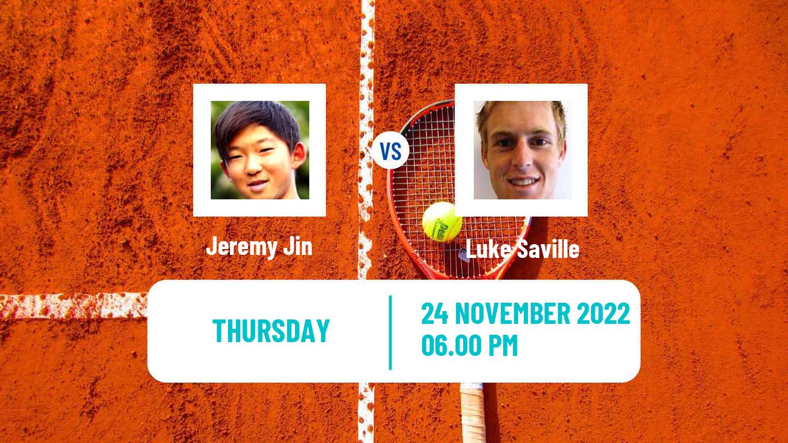 Tennis ITF Tournaments Jeremy Jin - Luke Saville
