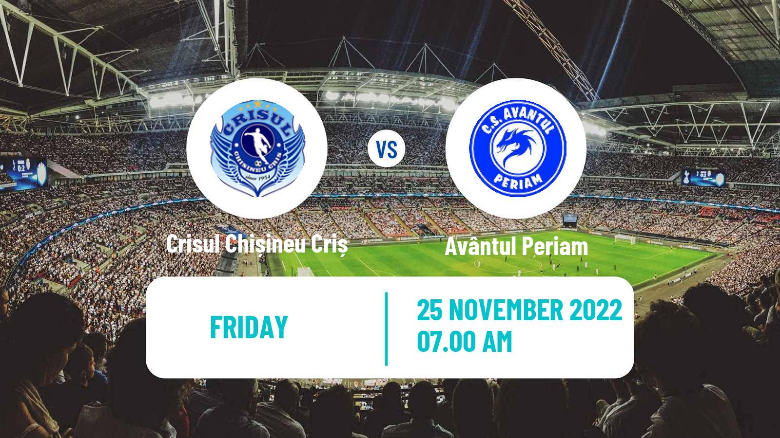 Soccer Romanian Liga 3 - Seria 8 Crisul Chișineu Criș - Avântul Periam
