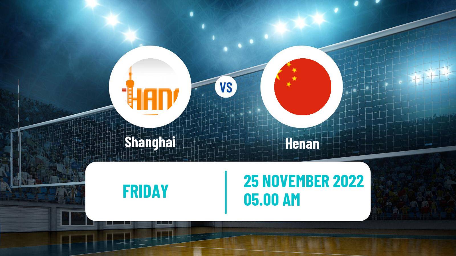 Volleyball Chinese CVL Shanghai - Henan