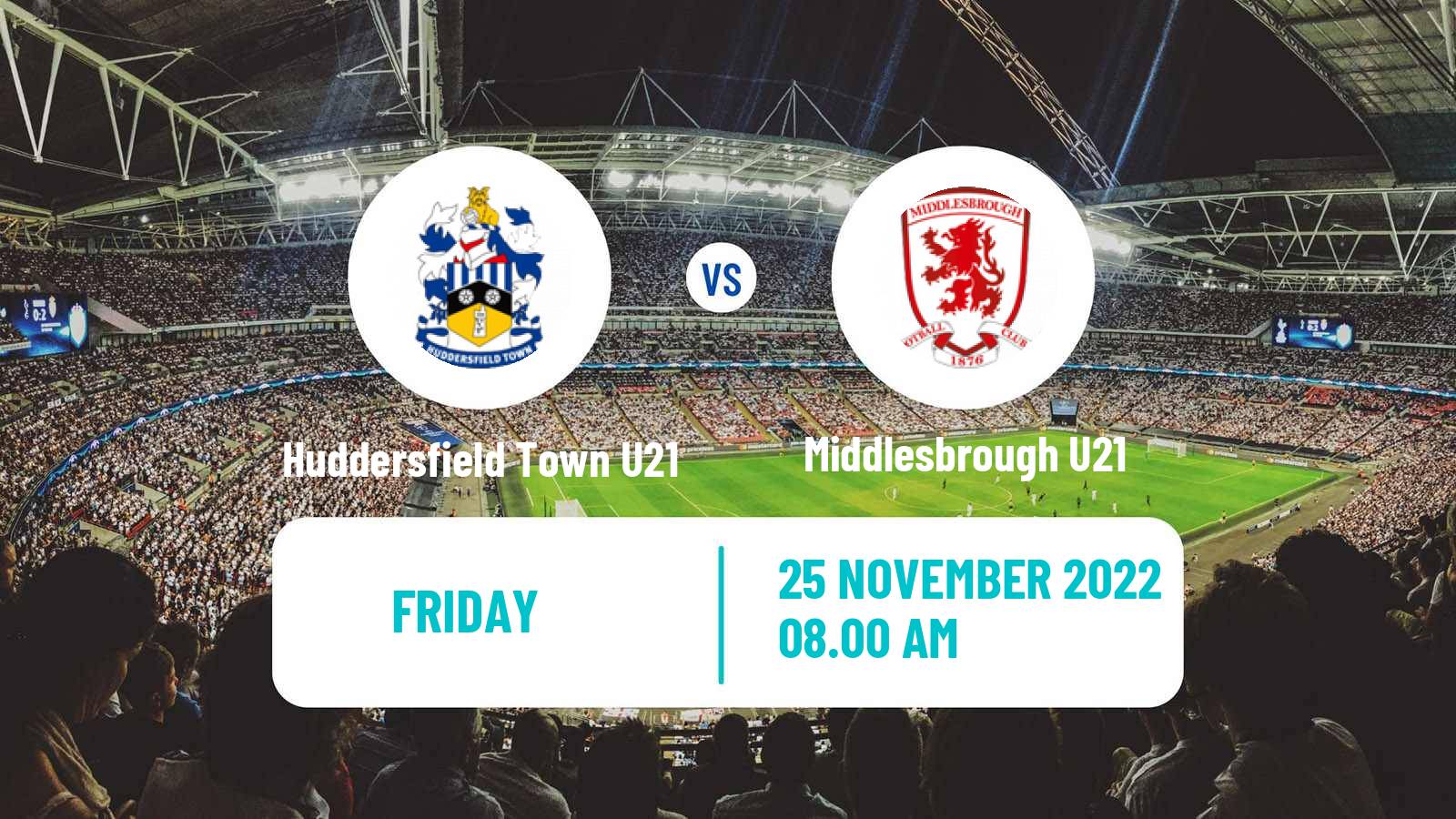 Soccer English Premier League Cup Huddersfield Town U21 - Middlesbrough U21