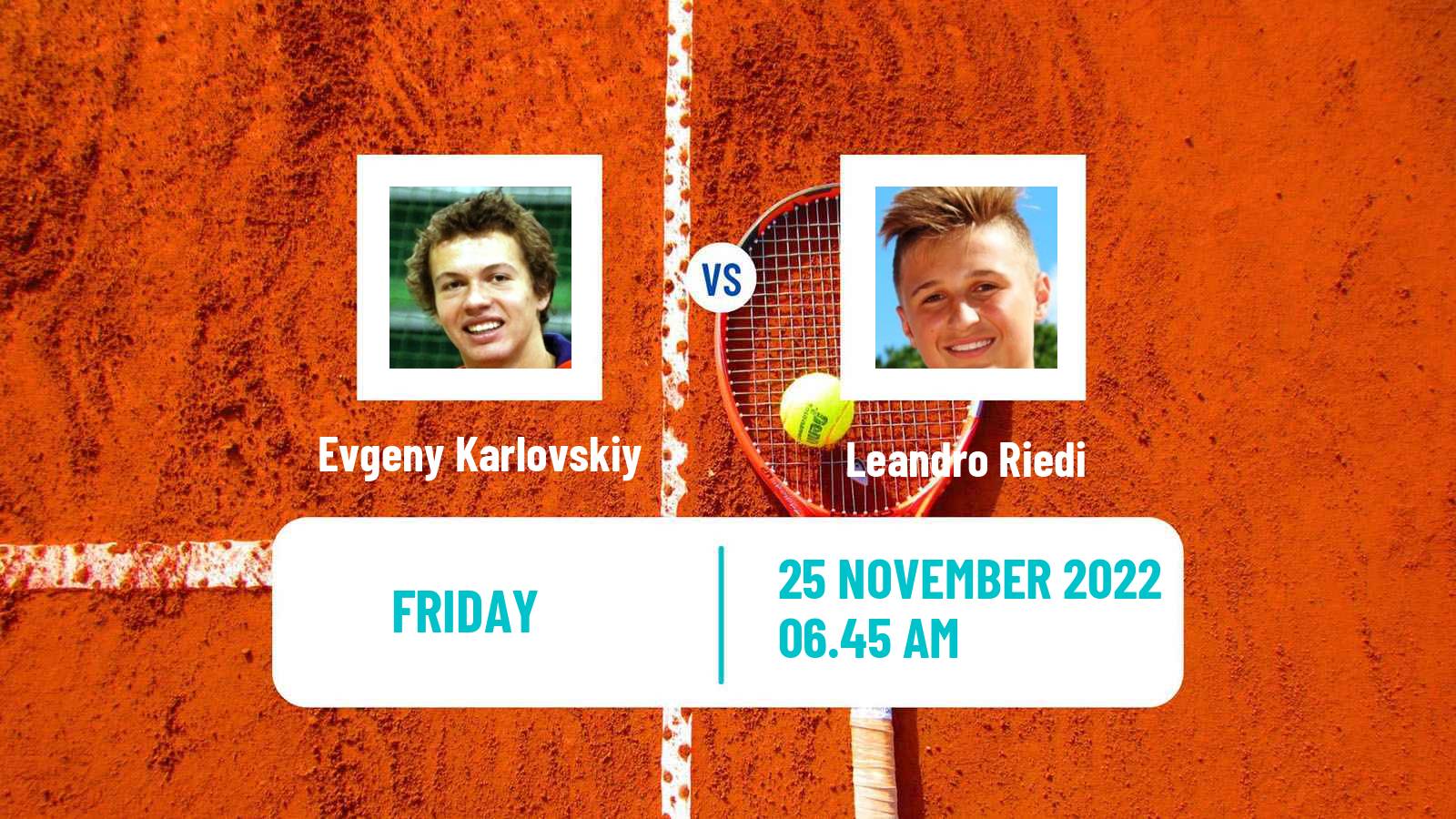 Tennis ATP Challenger Evgeny Karlovskiy - Leandro Riedi