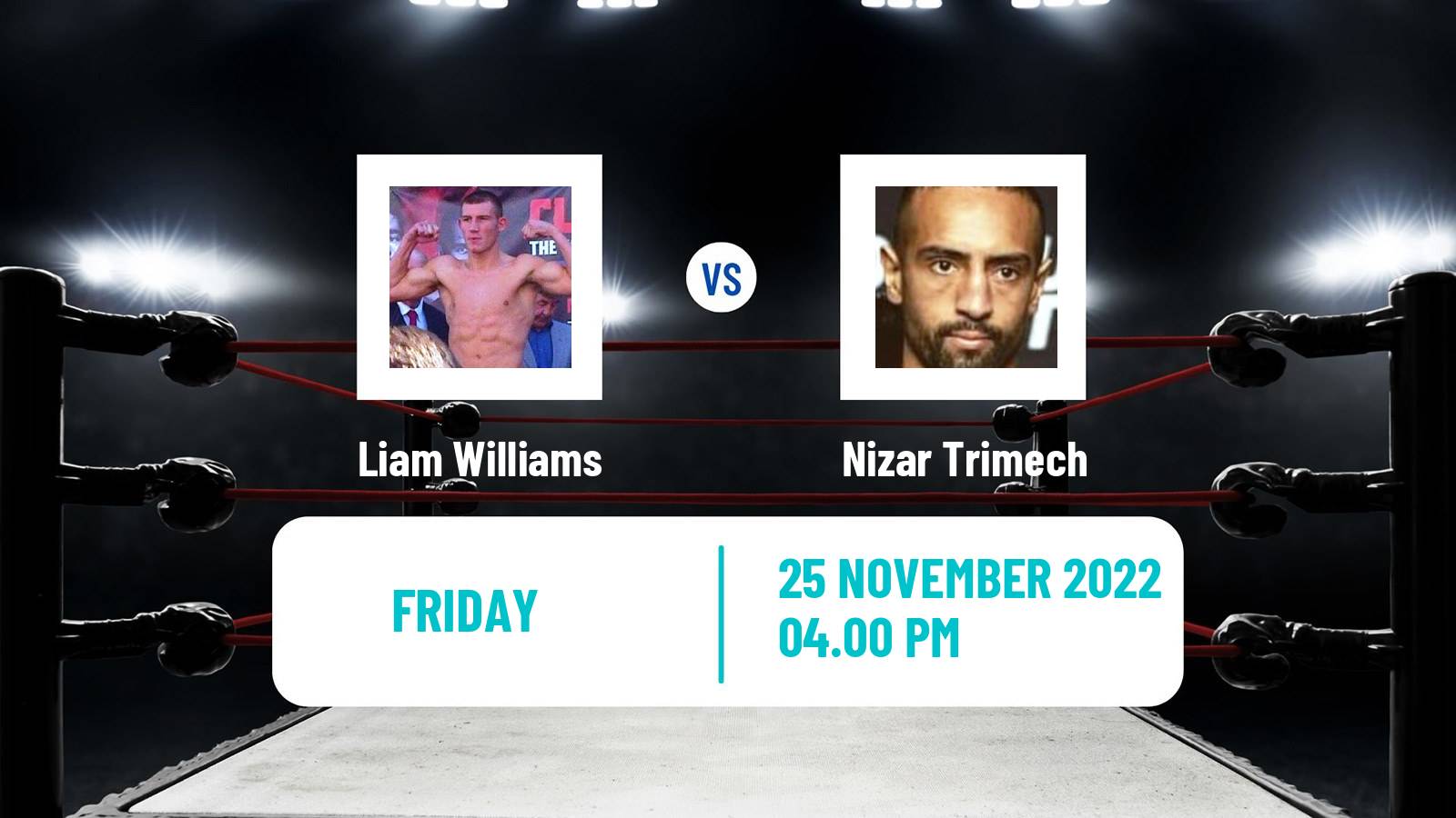 Boxing Boxing Liam Williams - Nizar Trimech