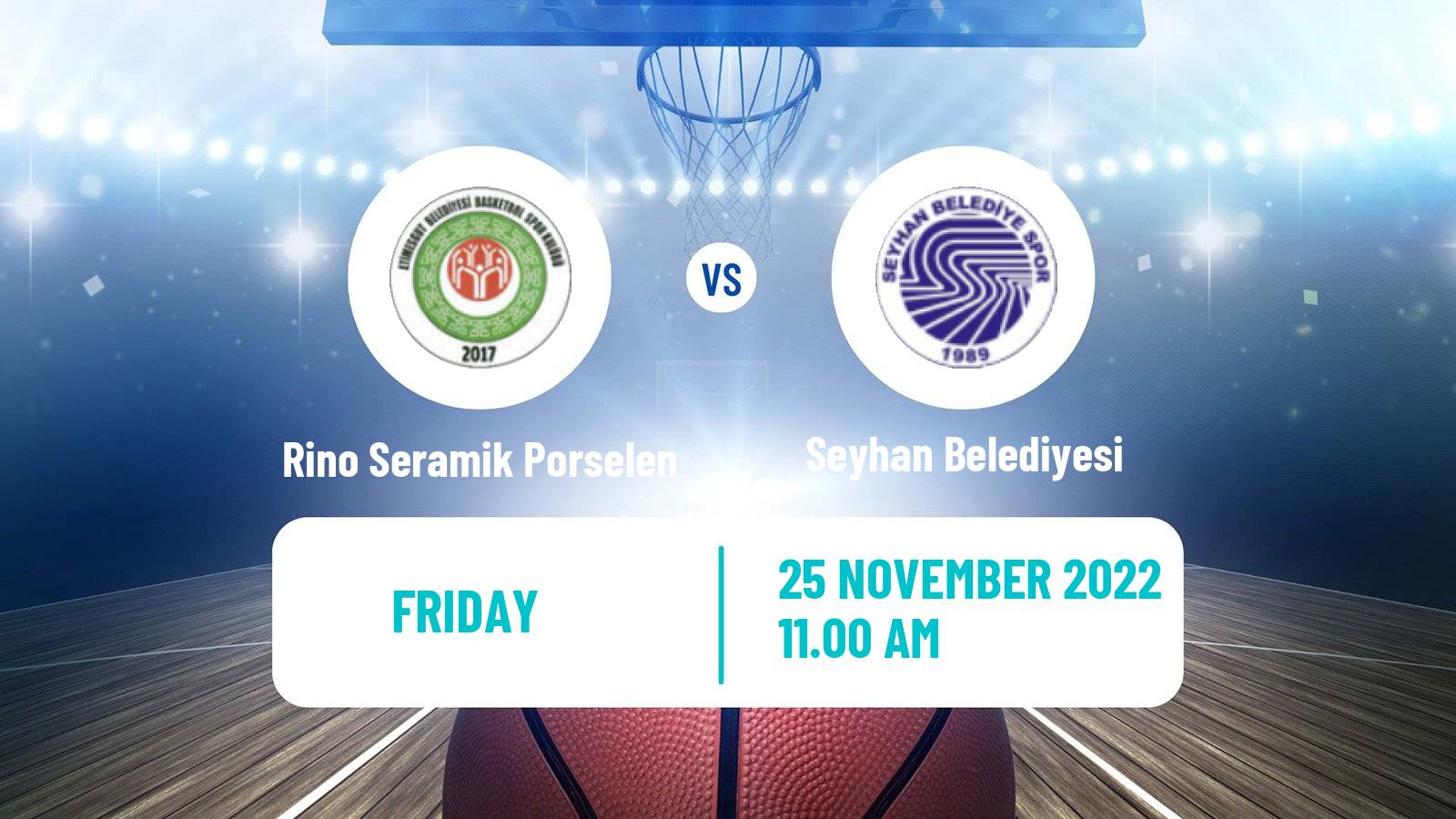 Basketball Turkish TB2L Rino Seramik Porselen - Seyhan Belediyesi