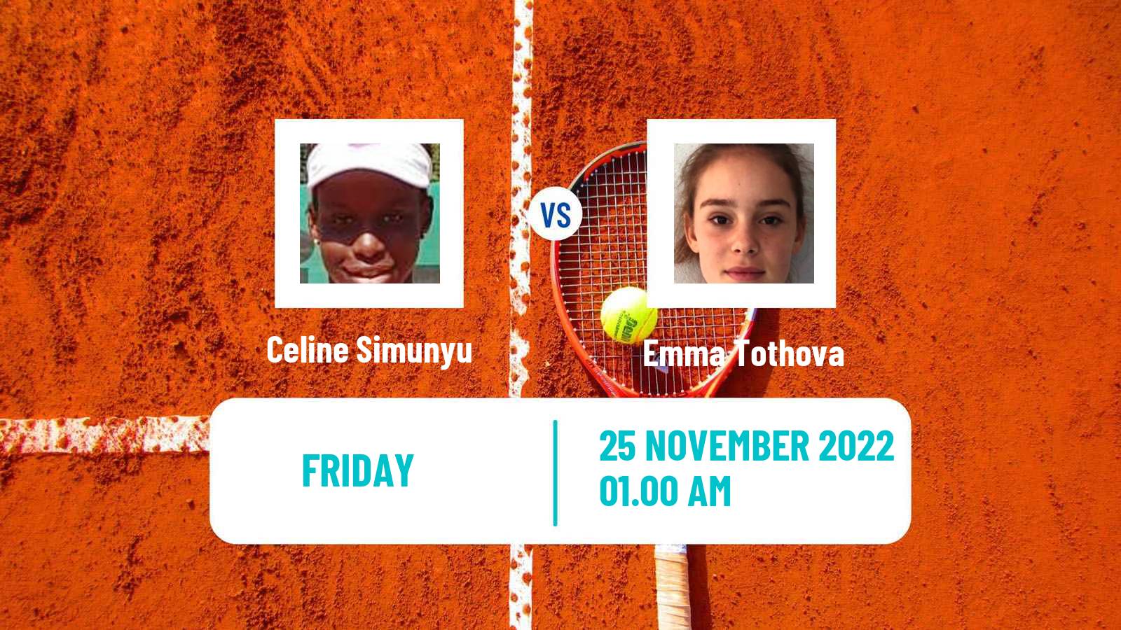 Tennis ITF Tournaments Celine Simunyu - Emma Tothova