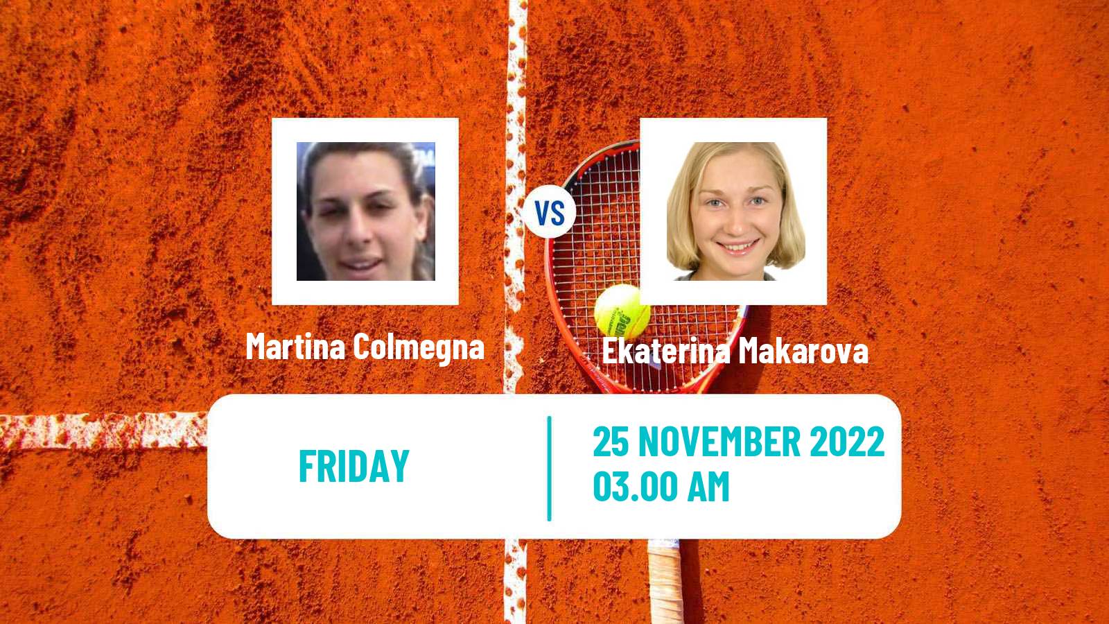 Tennis ITF Tournaments Martina Colmegna - Ekaterina Makarova