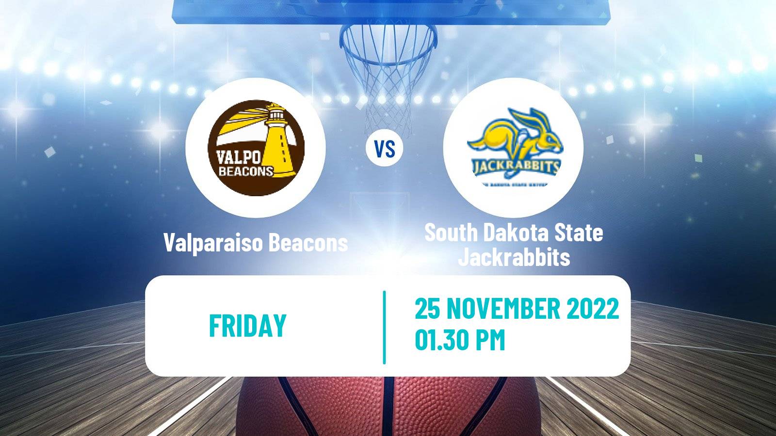 Basketball NCAA College Basketball Valparaiso Beacons - South Dakota State Jackrabbits