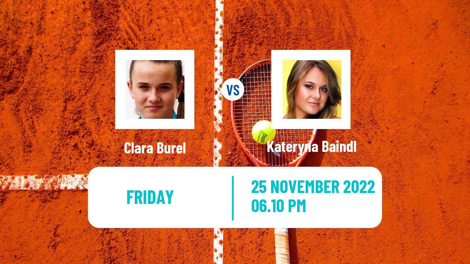 Tennis ATP Challenger Clara Burel - Kateryna Baindl