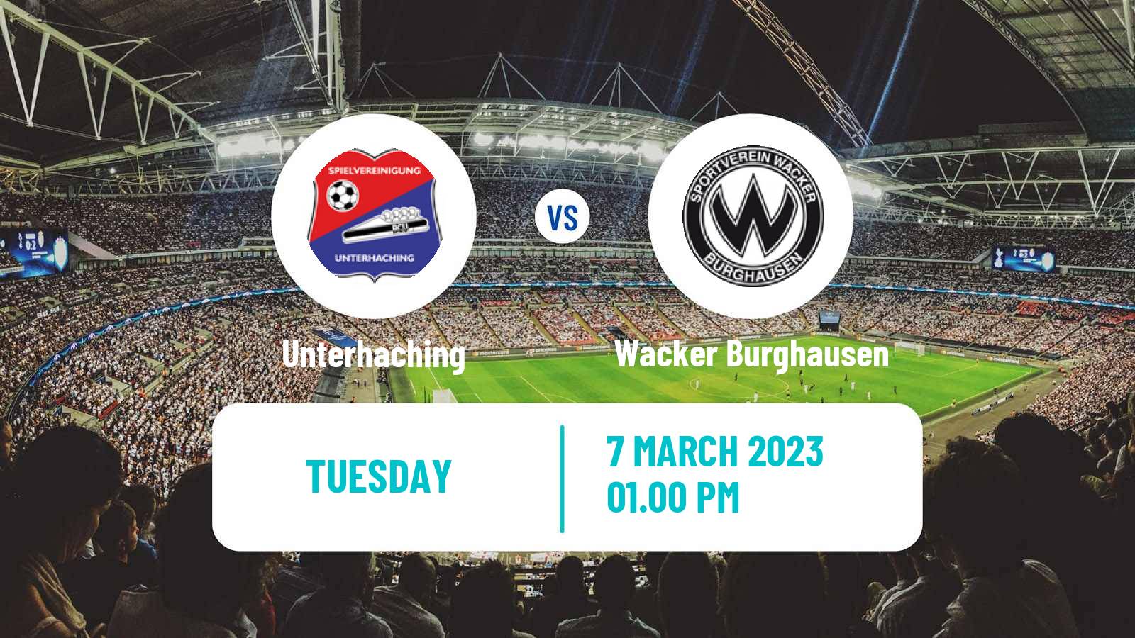 Soccer German Regionalliga Bayern Unterhaching - Wacker Burghausen