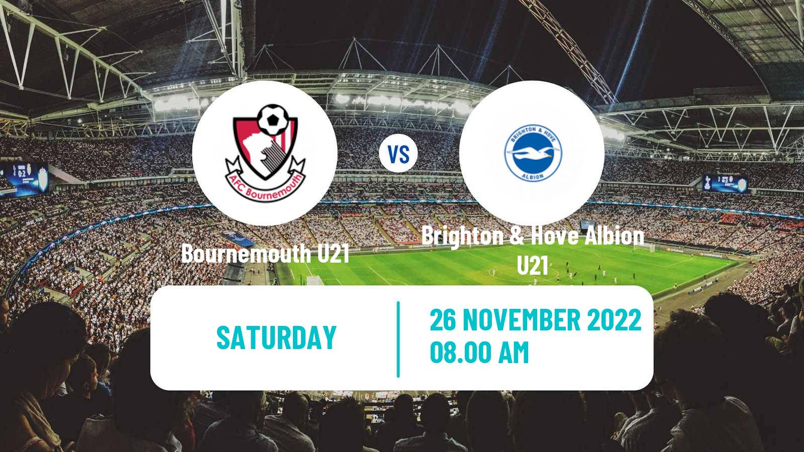 Soccer English Premier League Cup Bournemouth U21 - Brighton & Hove Albion U21