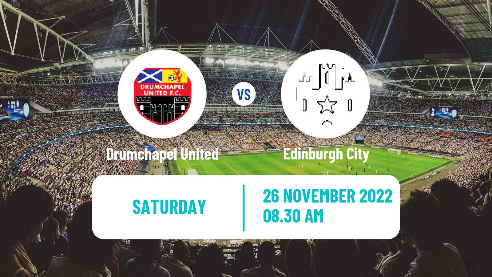 Soccer Scottish Cup Drumchapel United - Edinburgh City