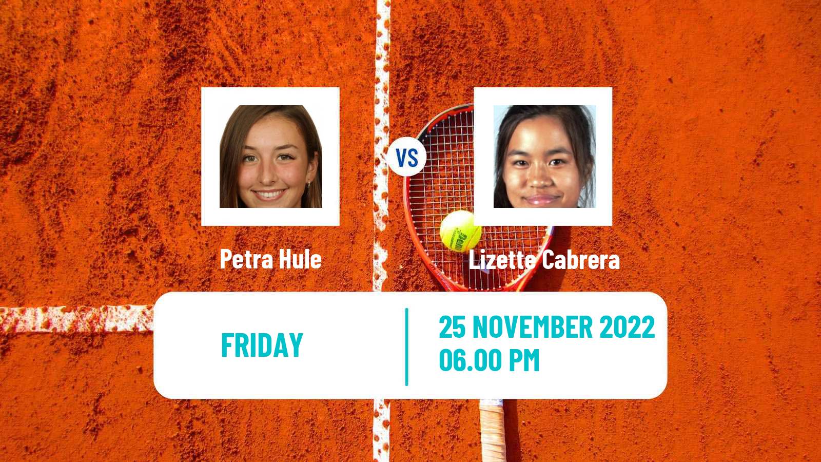 Tennis ITF Tournaments Petra Hule - Lizette Cabrera