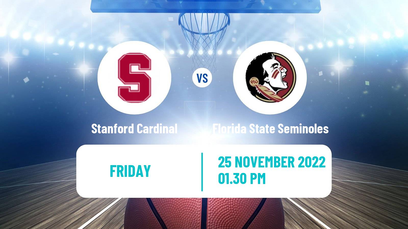 Basketball NCAA College Basketball Stanford Cardinal - Florida State Seminoles