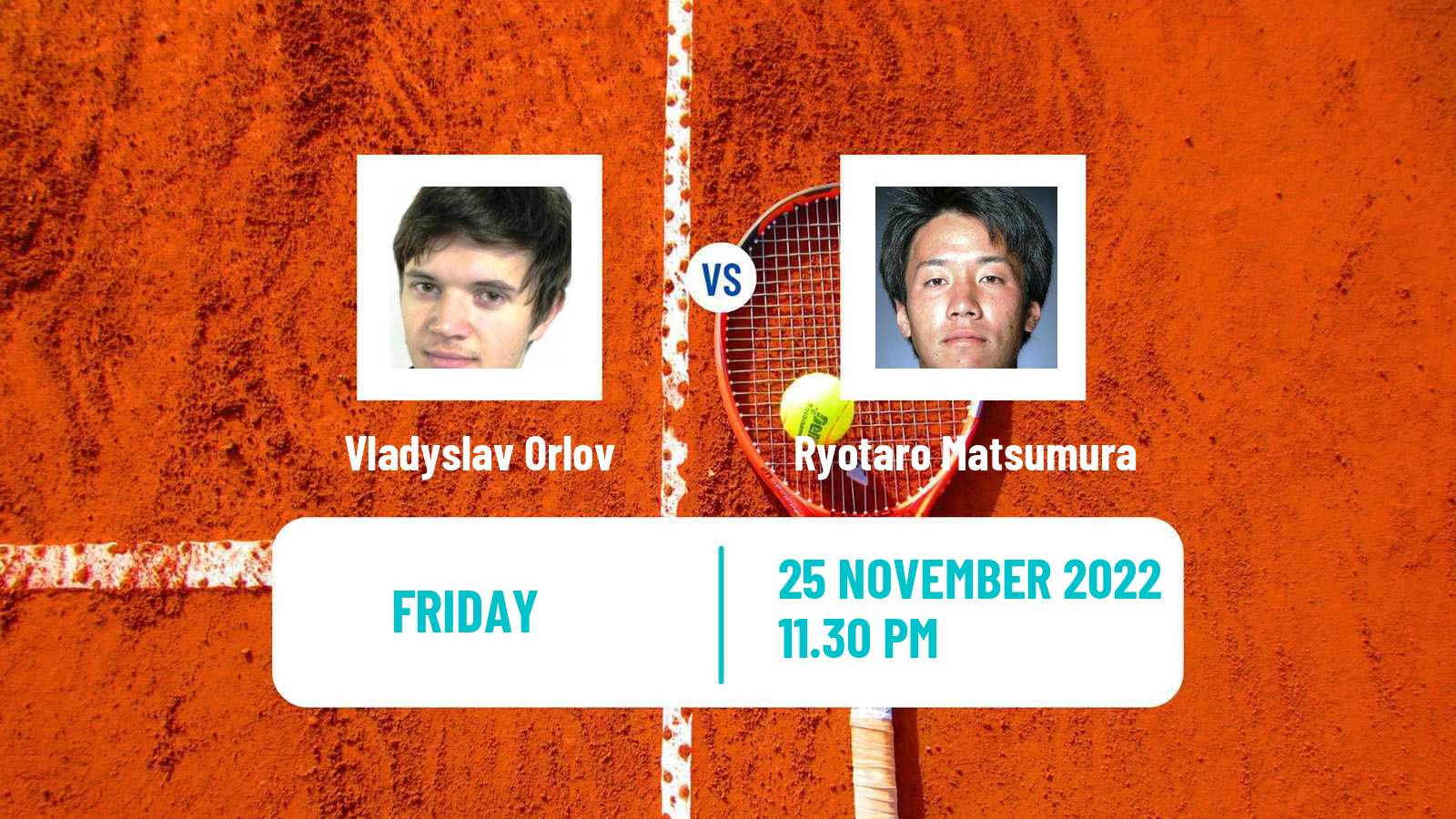 Tennis ITF Tournaments Vladyslav Orlov - Ryotaro Matsumura