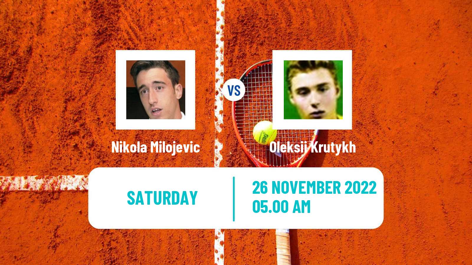 Tennis ATP Challenger Nikola Milojevic - Oleksii Krutykh