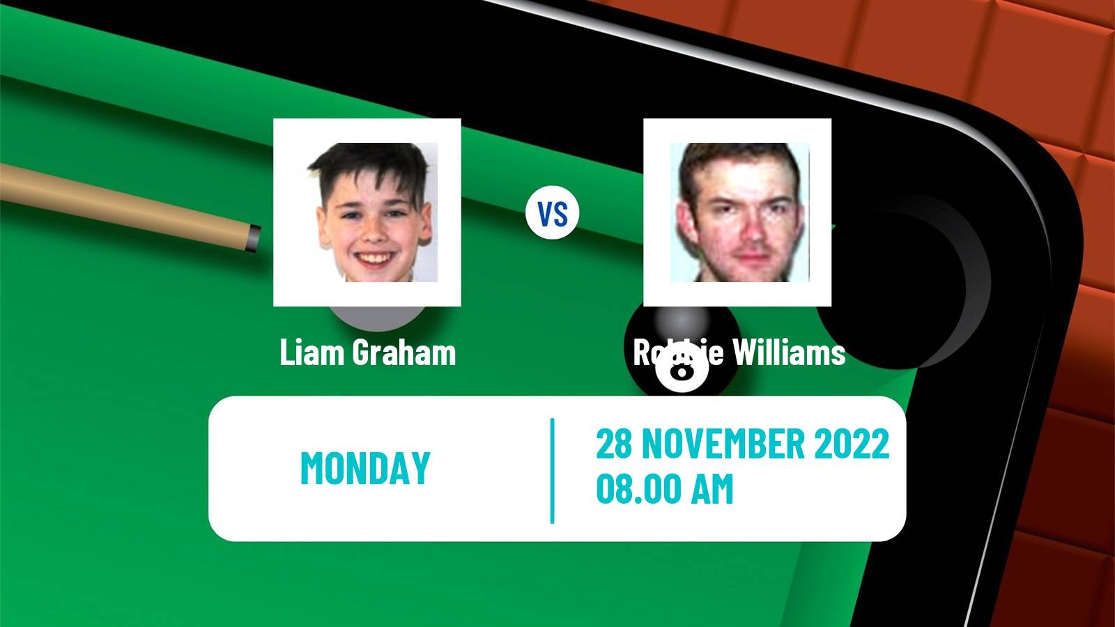 Snooker Snooker Liam Graham - Robbie Williams
