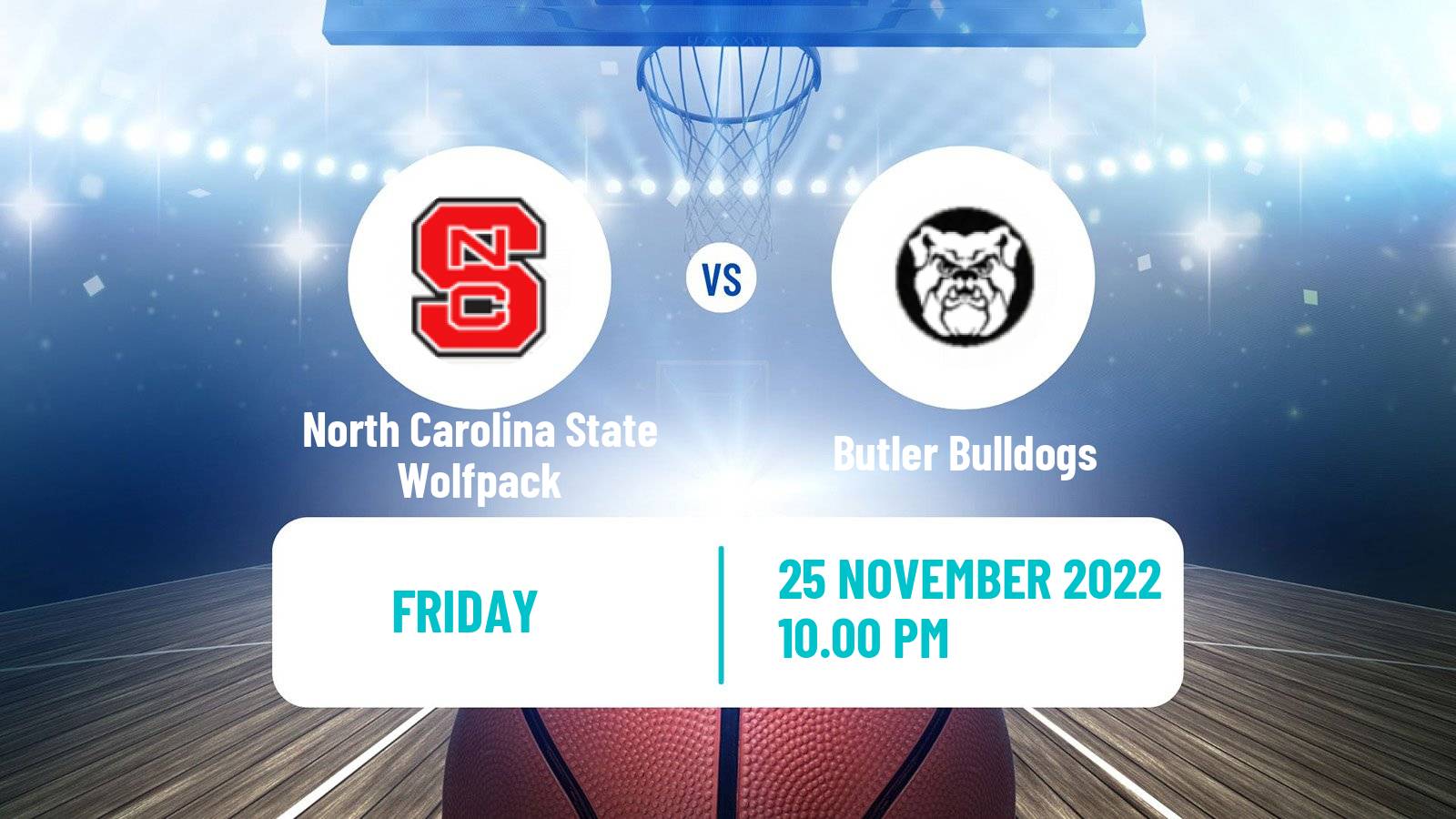 Basketball NCAA College Basketball North Carolina State Wolfpack - Butler Bulldogs