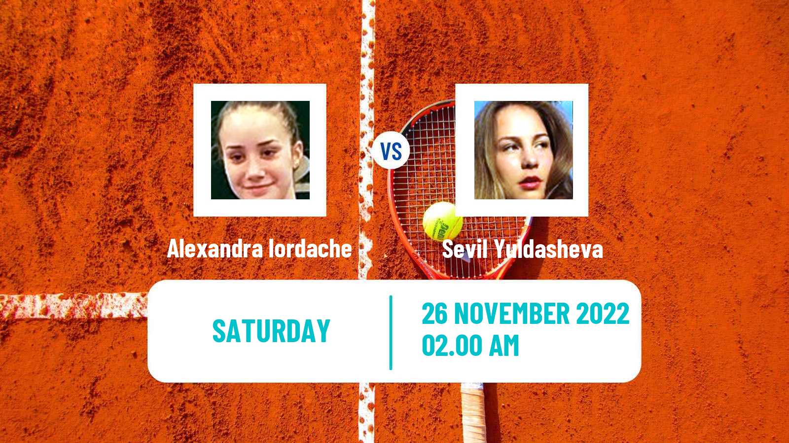 Tennis ITF Tournaments Alexandra Iordache - Sevil Yuldasheva