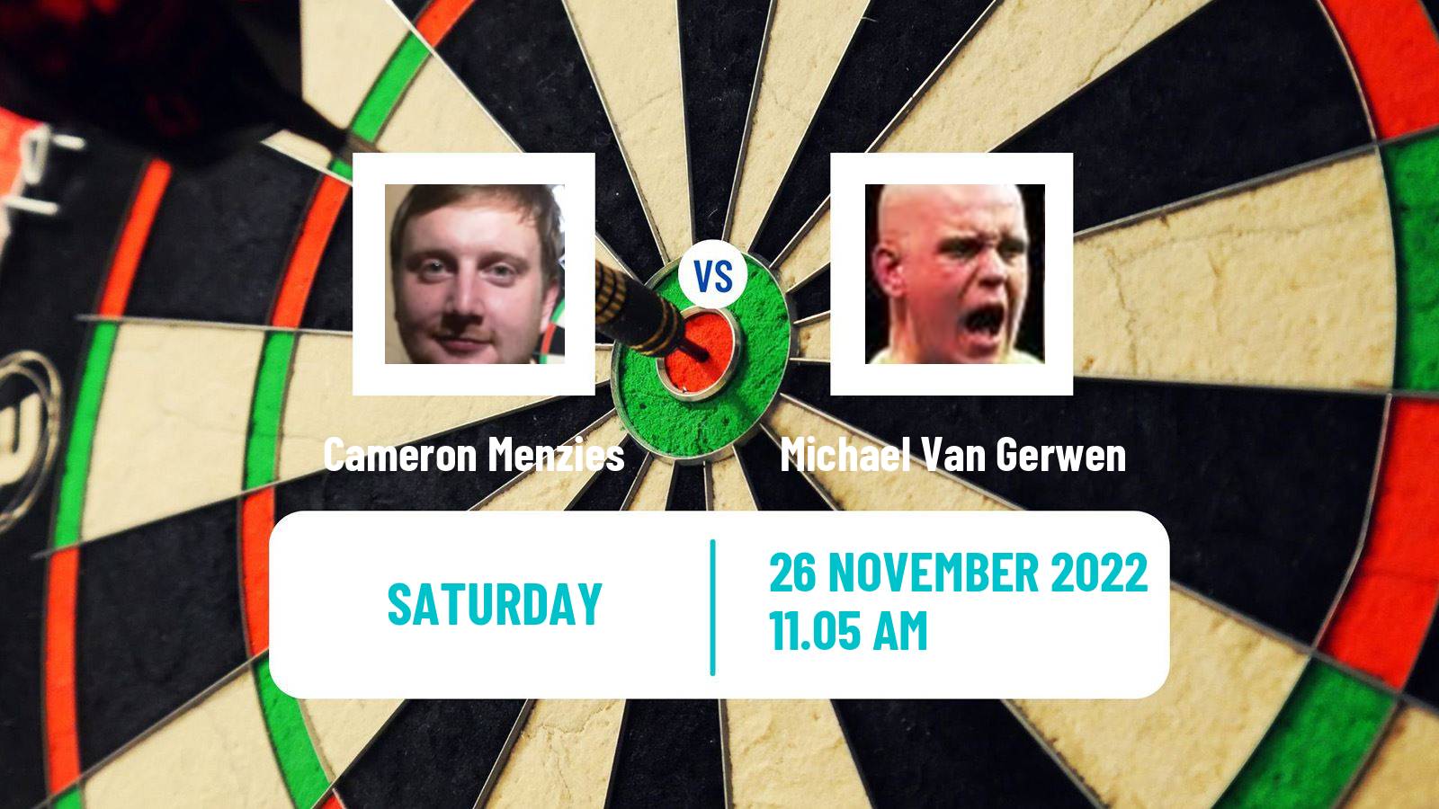 Darts Darts Cameron Menzies - Michael Van Gerwen