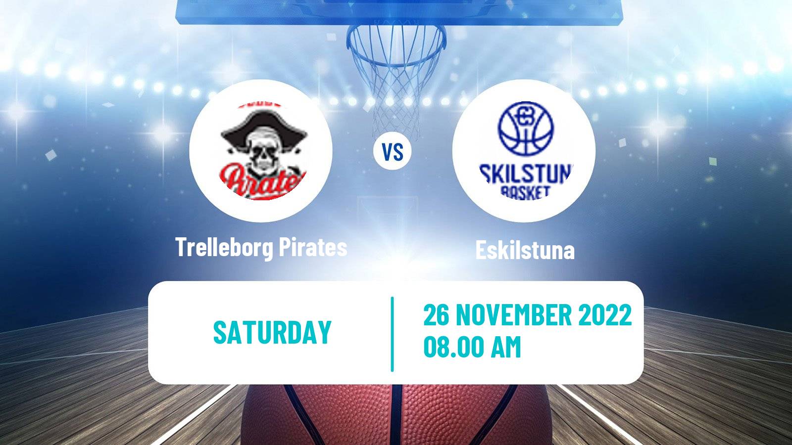 Basketball Swedish Superettan Basketball Trelleborg Pirates - Eskilstuna