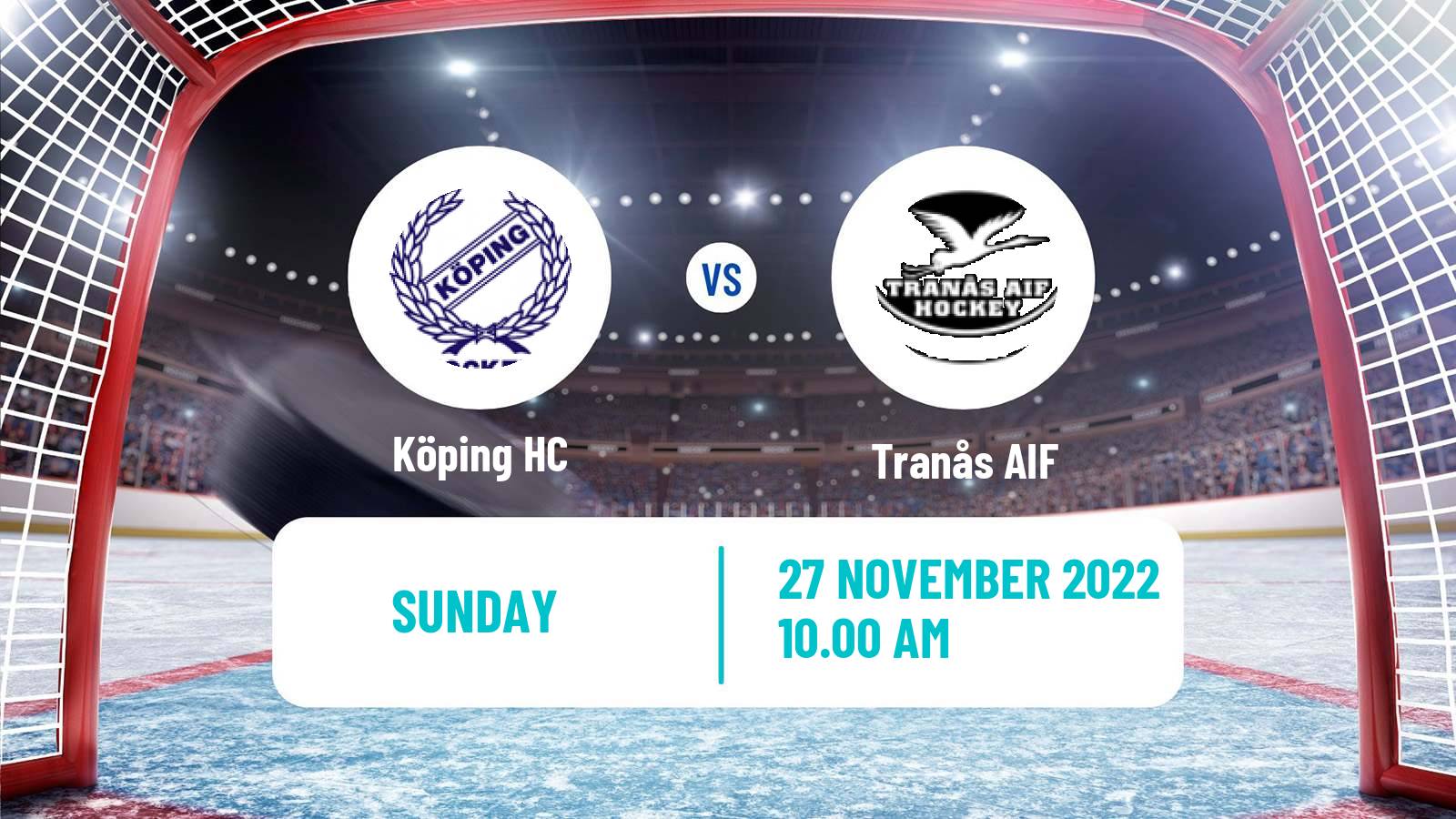 Hockey Swedish HockeyEttan Vastra Köping - Tranås