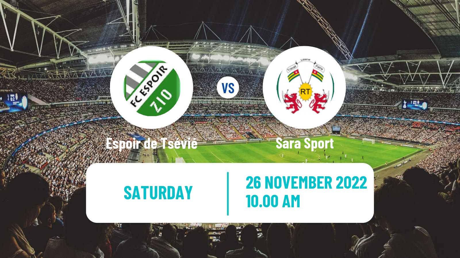 Soccer Togolese Championnat National Espoir de Tsévié - Sara Sport