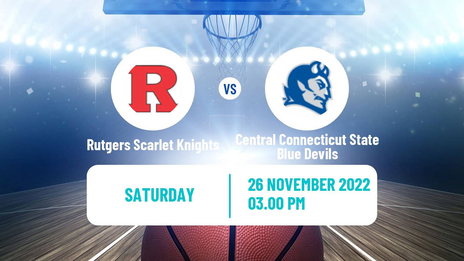 Basketball NCAA College Basketball Rutgers Scarlet Knights - Central Connecticut State Blue Devils