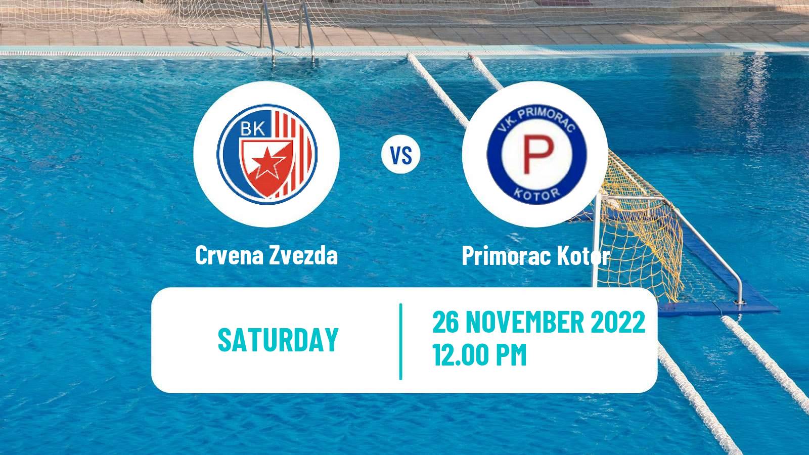 Water polo Regional League Water Polo Crvena Zvezda - Primorac Kotor
