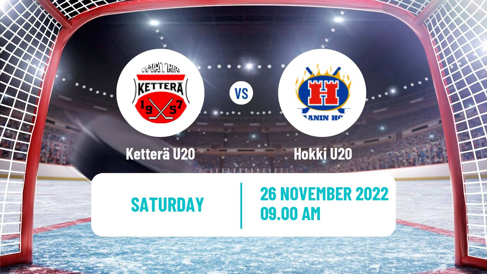 Hockey Finnish SM-sarja U20 Ketterä U20 - Hokki U20