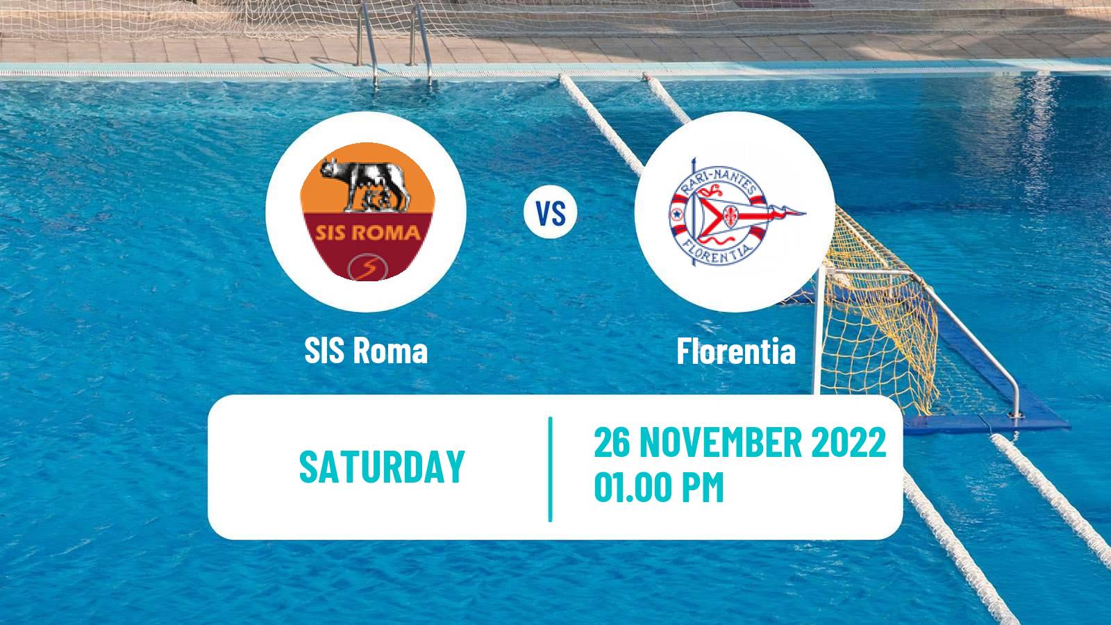 Water polo Italian A1 Water Polo Women SIS Roma - Florentia