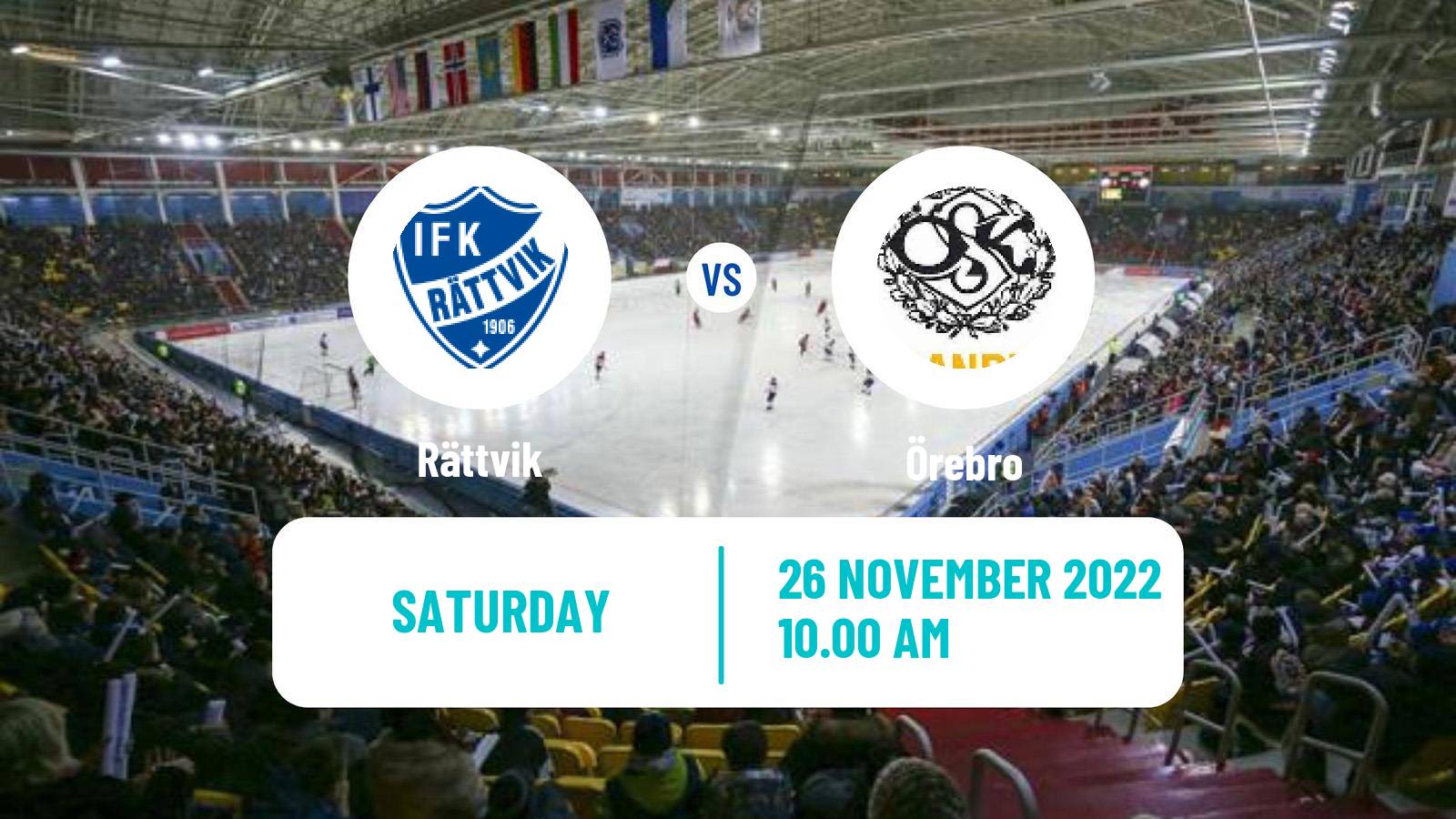 Bandy Swedish Allsvenskan Bandy Rättvik - Örebro