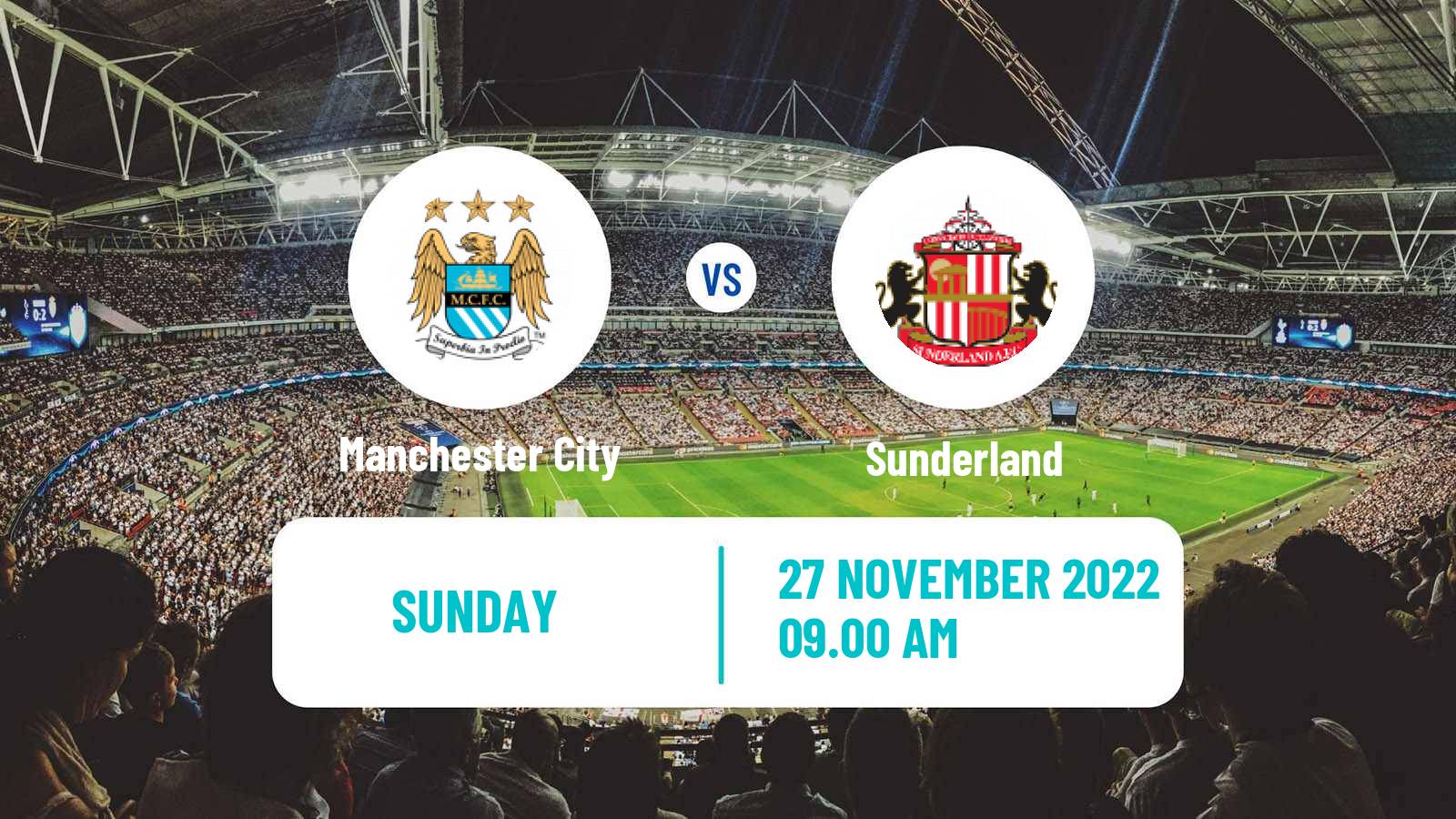 Soccer English League Cup Women Manchester City - Sunderland