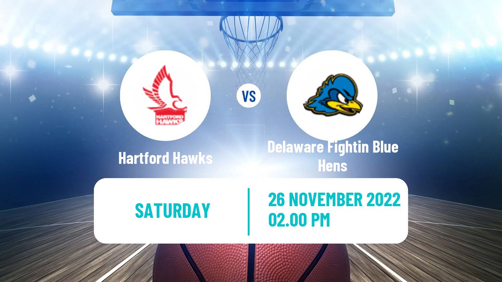 Basketball NCAA College Basketball Hartford Hawks - Delaware Fightin Blue Hens