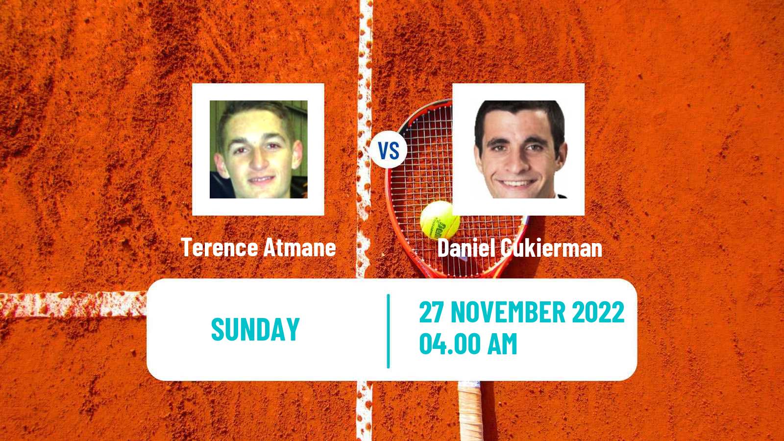 Tennis ITF Tournaments Terence Atmane - Daniel Cukierman