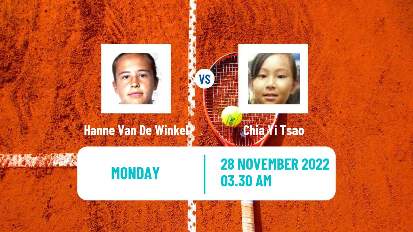 Tennis ITF Tournaments Hanne Van De Winkel - Chia Yi Tsao