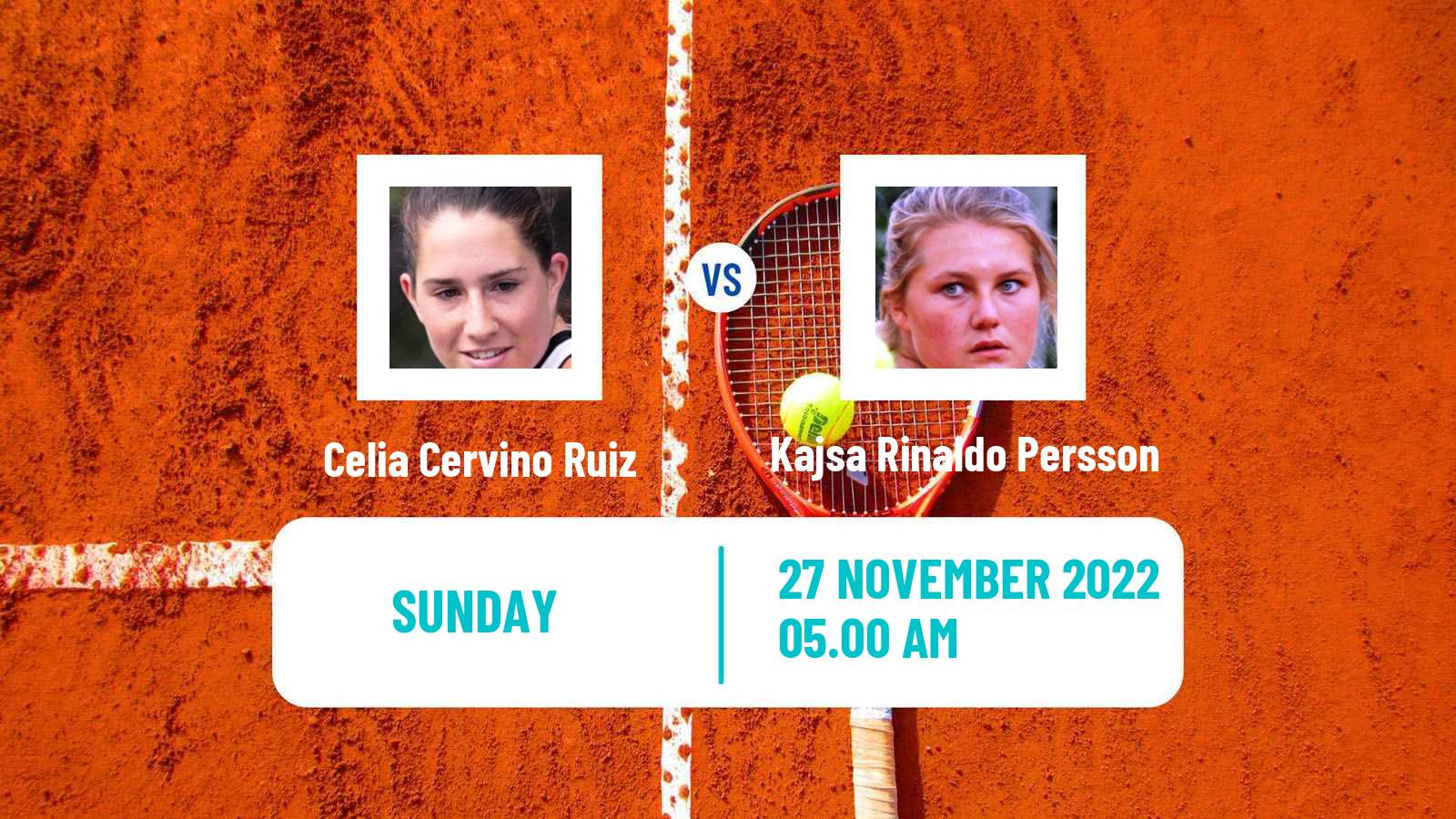 Tennis ITF Tournaments Celia Cervino Ruiz - Kajsa Rinaldo Persson