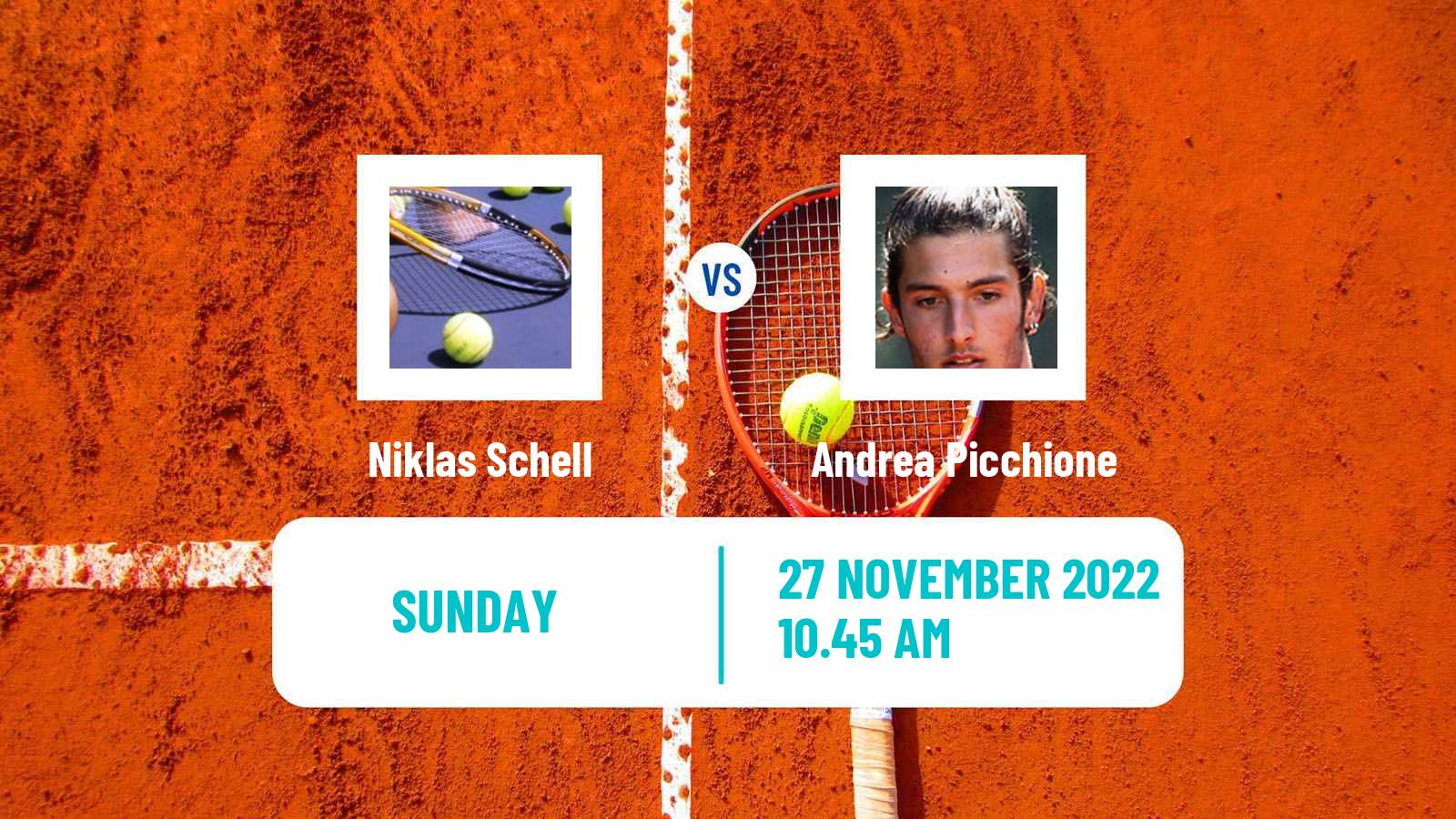 Tennis ATP Challenger Niklas Schell - Andrea Picchione