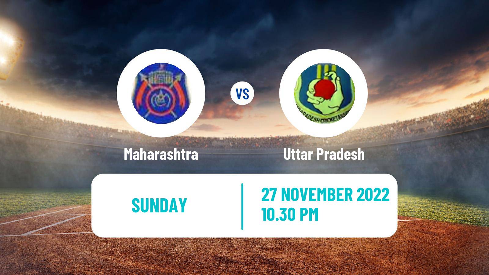 Cricket Vijay Hazare Trophy Maharashtra - Uttar Pradesh