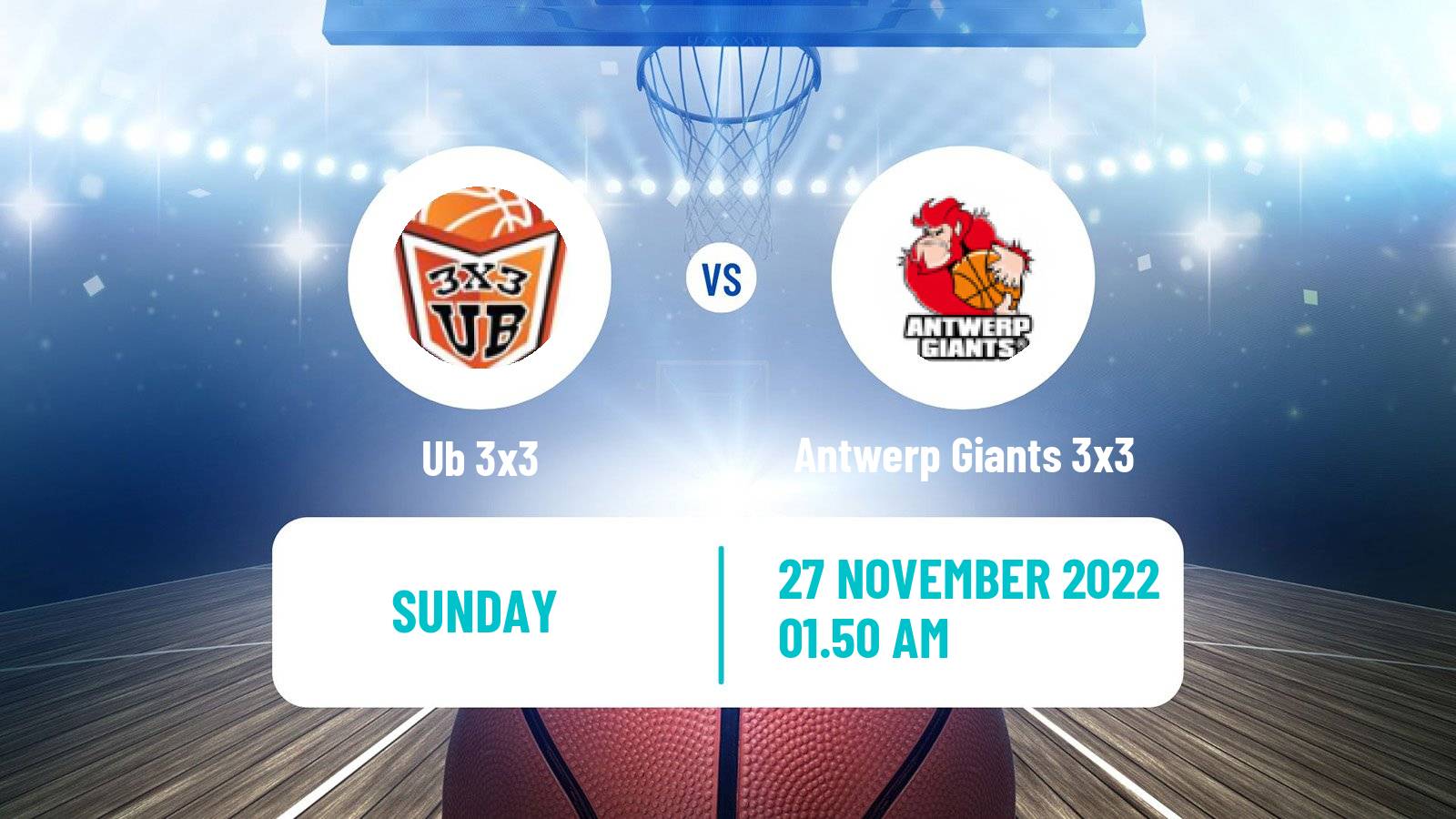 Basketball World Tour Hong Kong 3x3 Ub 3x3 - Antwerp Giants 3x3