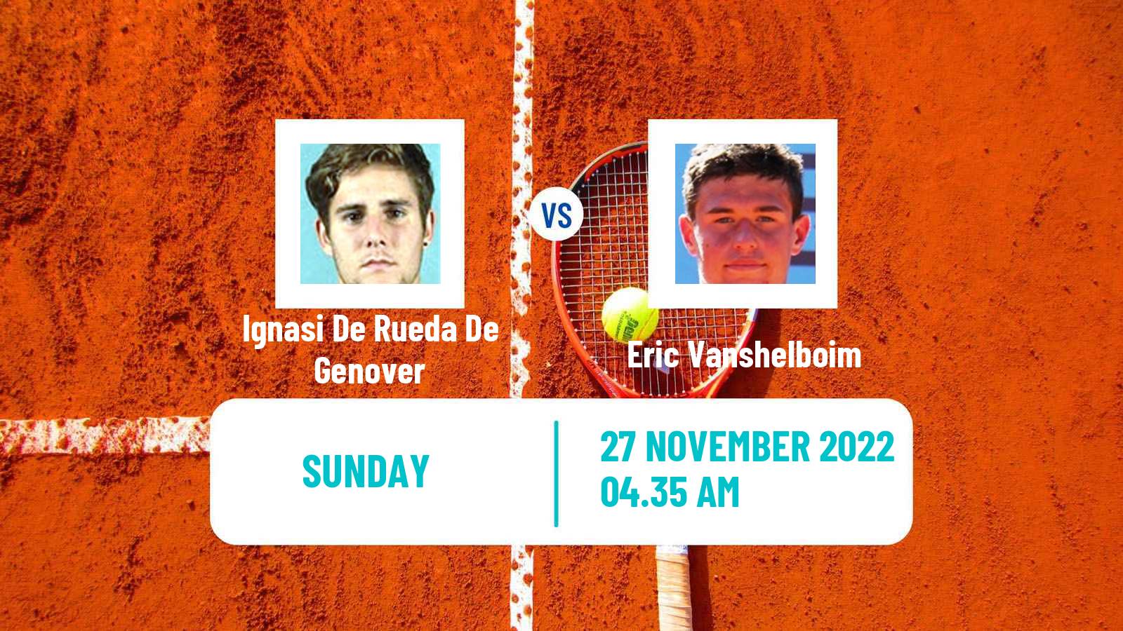 Tennis ATP Challenger Ignasi De Rueda De Genover - Eric Vanshelboim