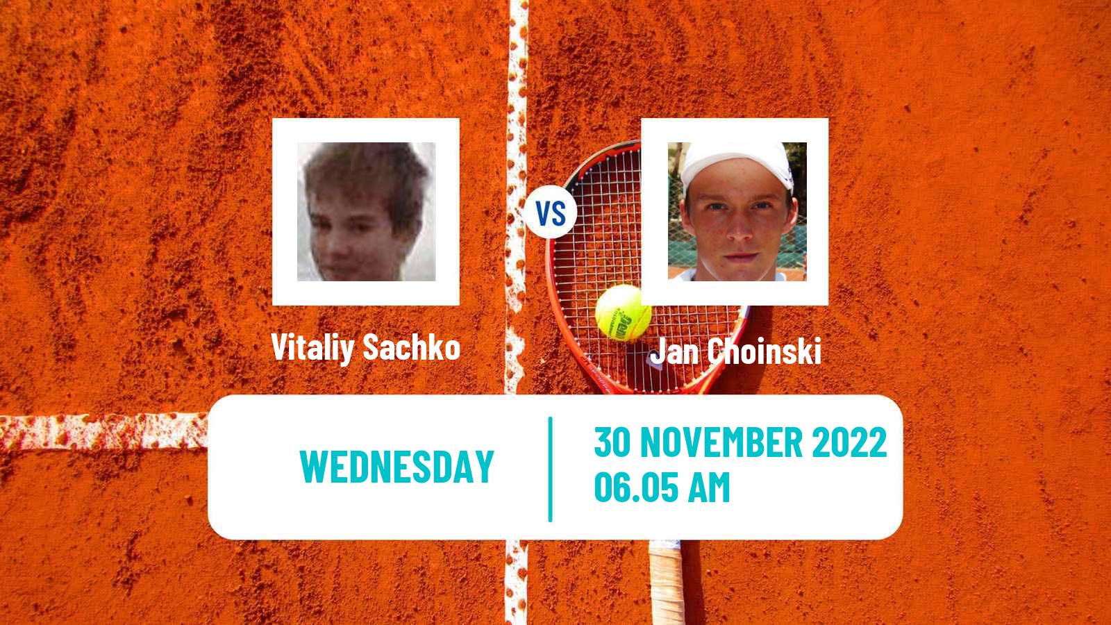 Tennis ATP Challenger Vitaliy Sachko - Jan Choinski