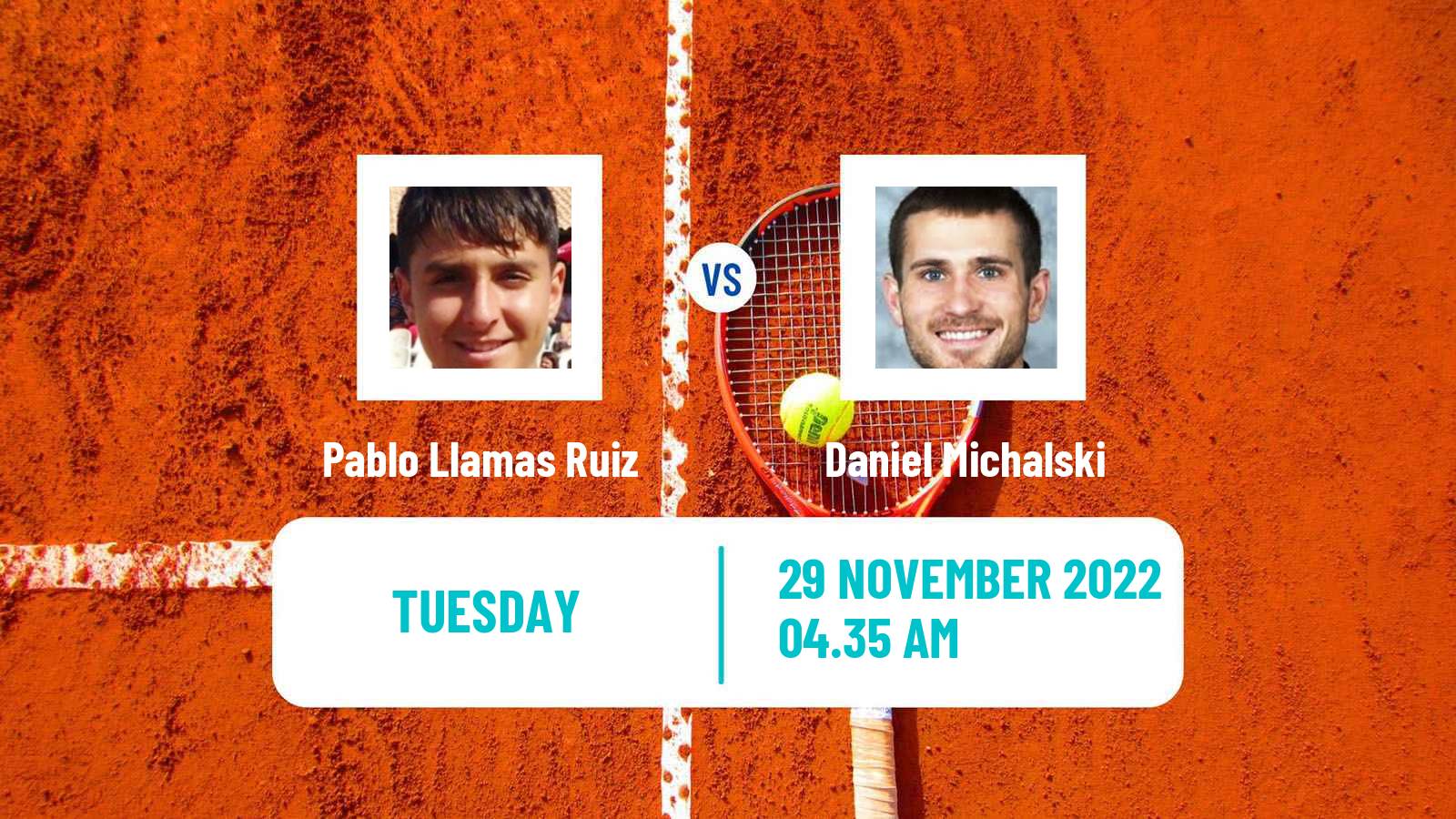 Tennis ATP Challenger Pablo Llamas Ruiz - Daniel Michalski
