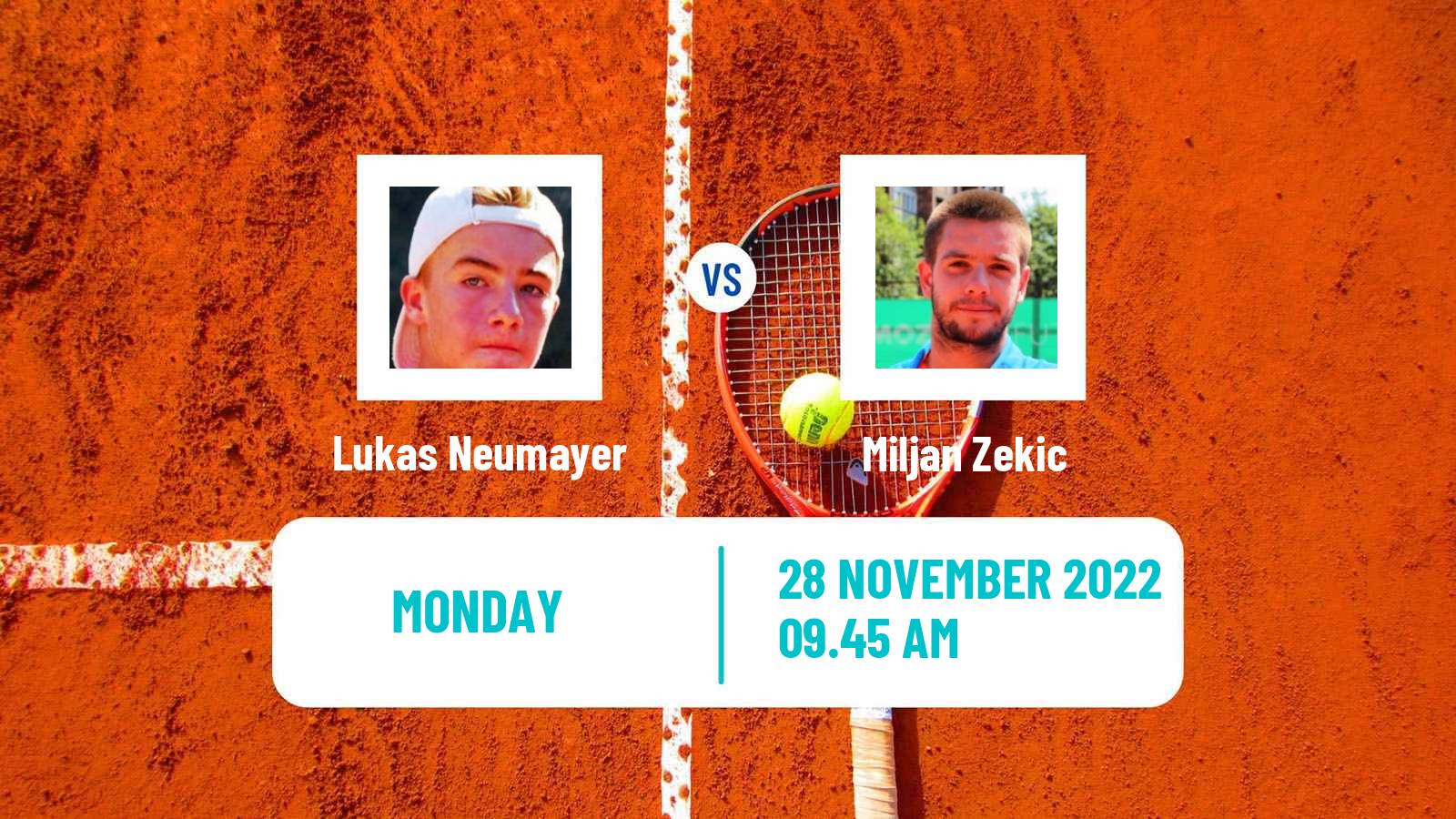 Tennis ATP Challenger Lukas Neumayer - Miljan Zekic