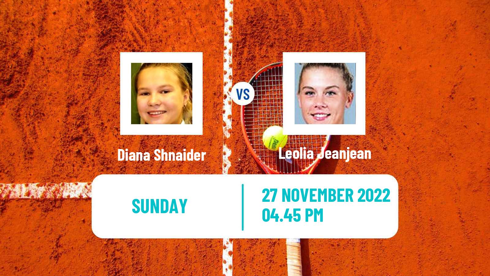 Tennis ATP Challenger Diana Shnaider - Leolia Jeanjean
