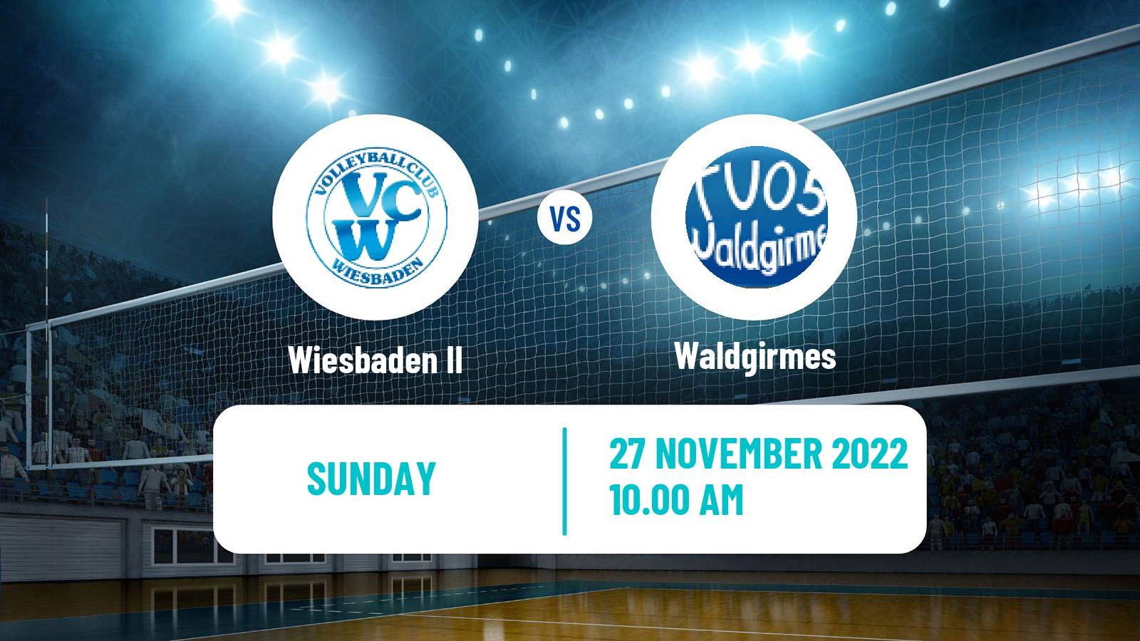 Volleyball German 2 Bundesliga South Volleyball Women Wiesbaden II - Waldgirmes