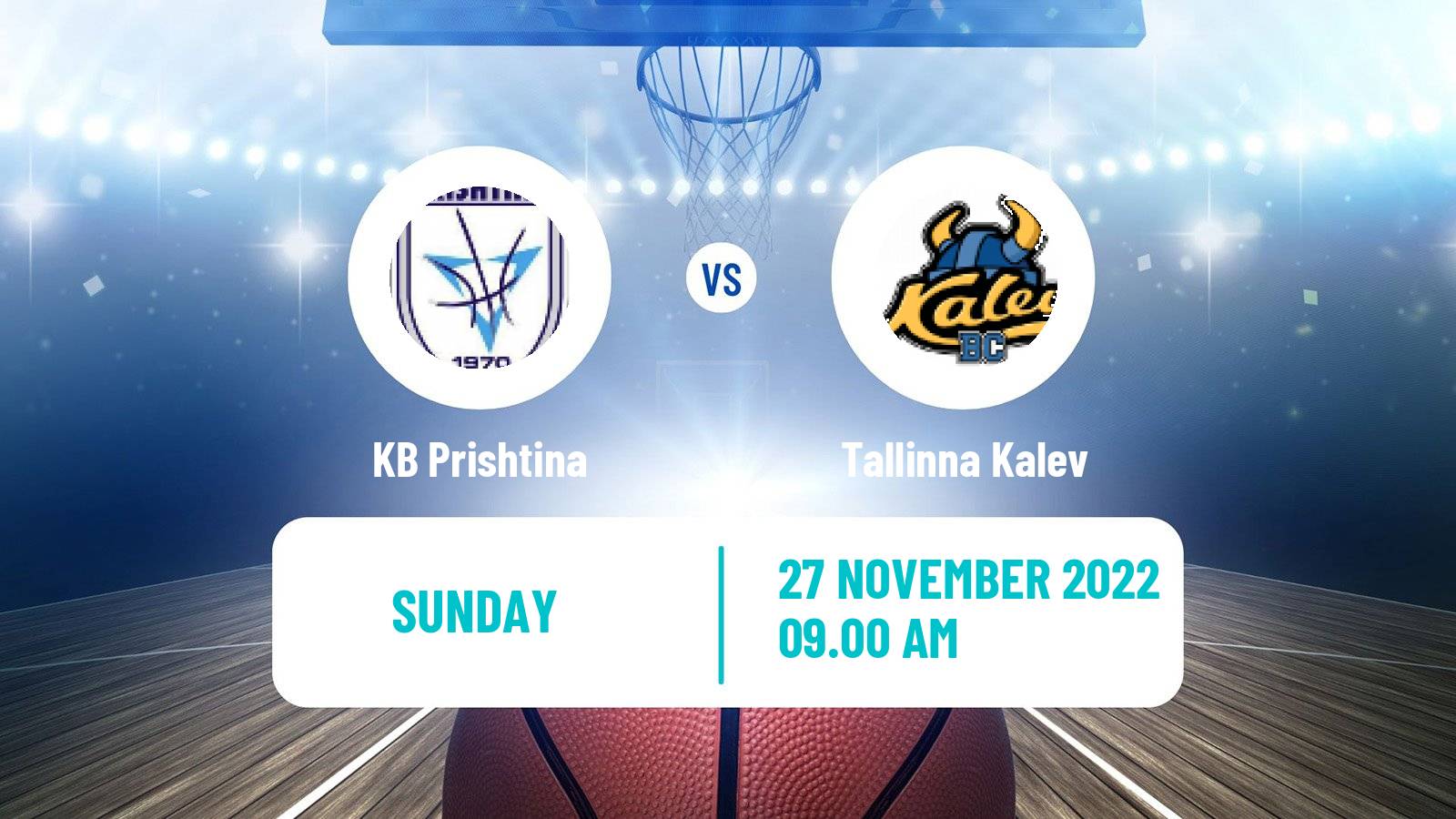 Basketball ENBL Prishtina - Tallinna Kalev