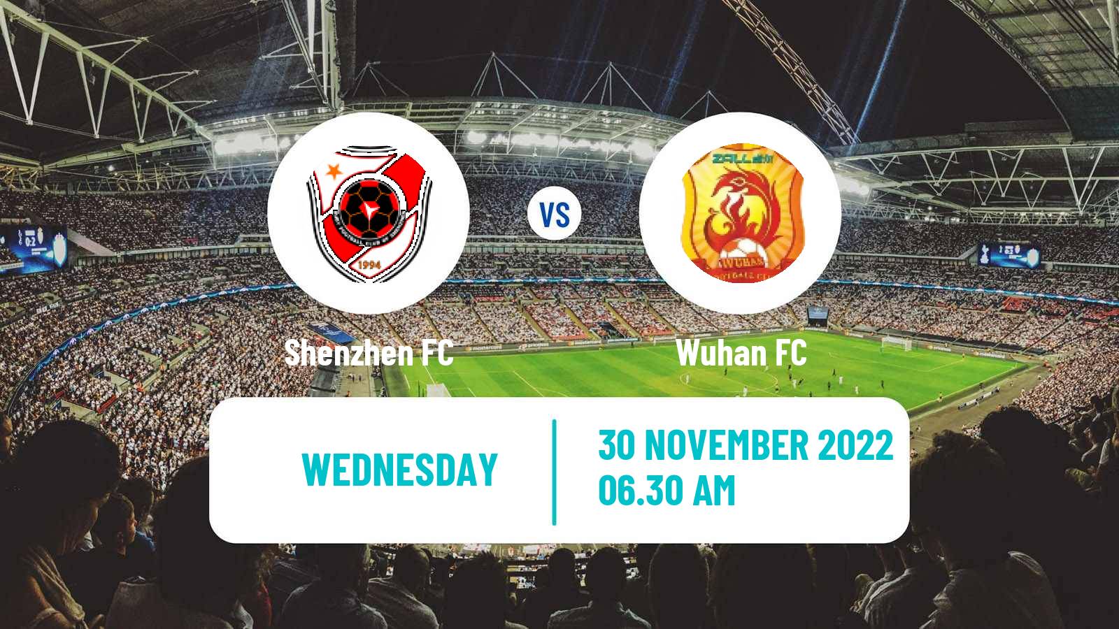 Soccer Chinese Super League Shenzhen - Wuhan