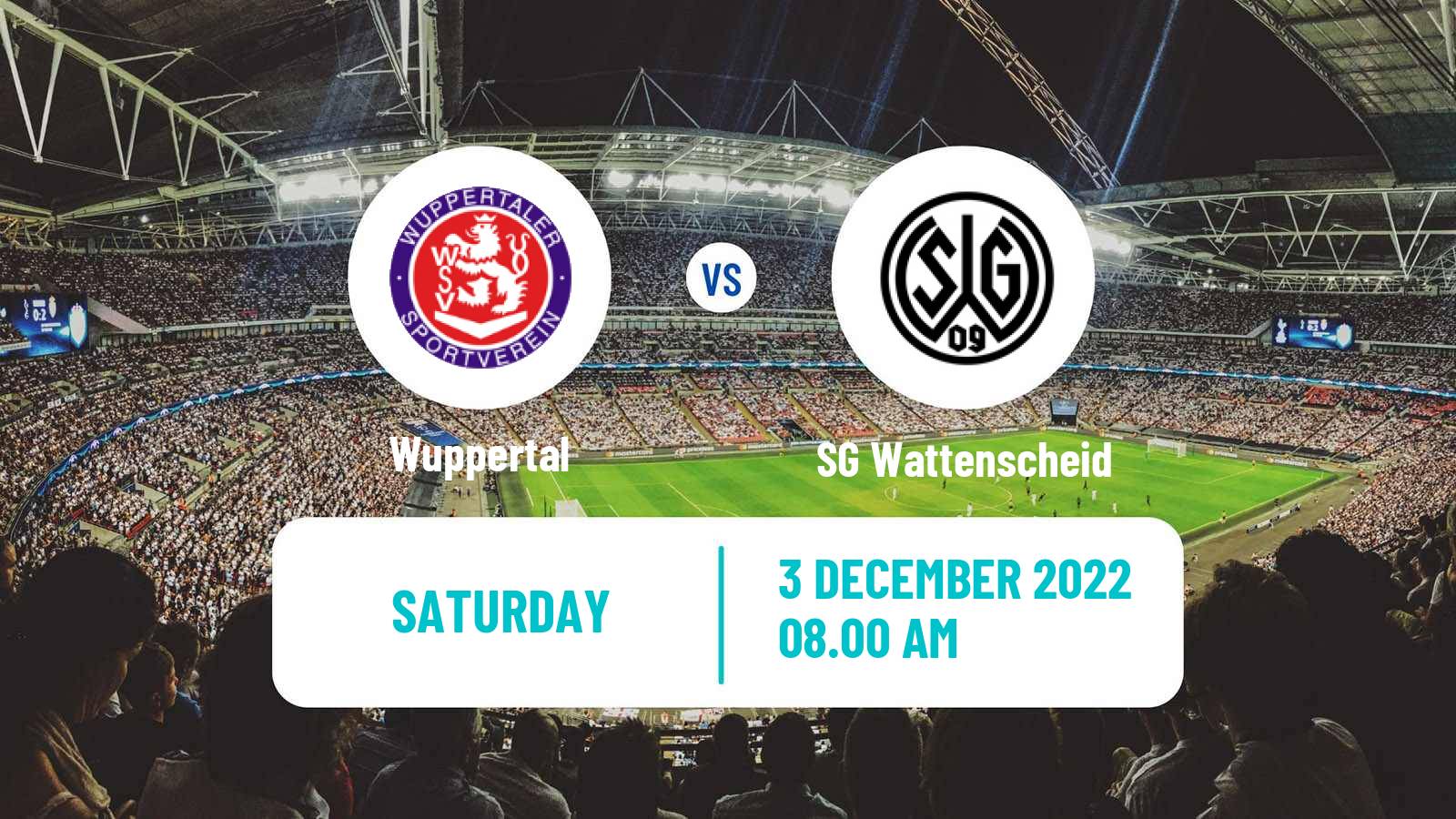 Soccer German Regionalliga West Wuppertal - SG Wattenscheid